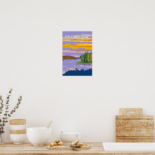 Nationaal Park Kouchibouguac Travel Art  Poster (Keuken)