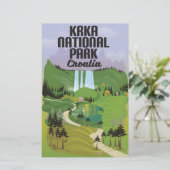 Nationaal Park Krka Kroatië Briefpapier (Staand voorkant)