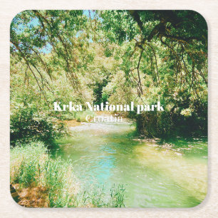 Nationaal park Krka, Kroatië Kartonnen Onderzetters