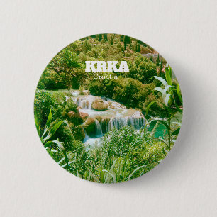 Nationaal park Krka Ronde Button 5,7 Cm
