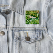 Nationaal park Krka Vierkante Button 5,1 Cm (In situ)