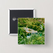 Nationaal park Krka Vierkante Button 5,1 Cm (Voorkant /achterkant)