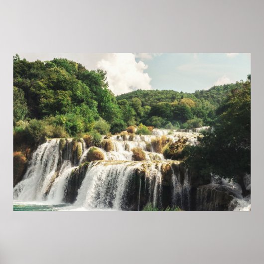 Nationaal Park Krka - waterval Skradinski buk Poster (Voorkant)