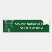 Nationaal park Kruger Bumpersticker (Voorkant)