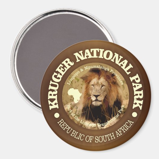 Nationaal park Kruger (C) Magneet (Voorkant / Achterkant)