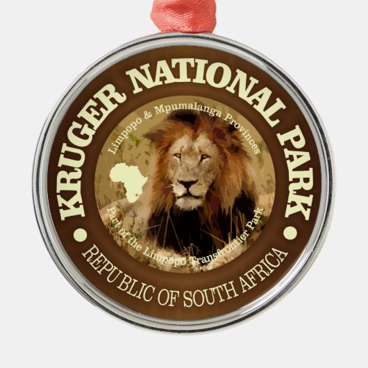 Nationaal park Kruger (C) Metalen Ornament (Voorkant)
