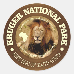 Nationaal park Kruger (C) Ronde Sticker