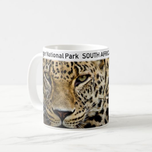 Nationaal park Kruger Leopard Koffiemok (Voorkant links)