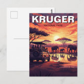 Nationaal park Kruger Zuid-Afrika Briefkaart (Voorkant / Achterkant)