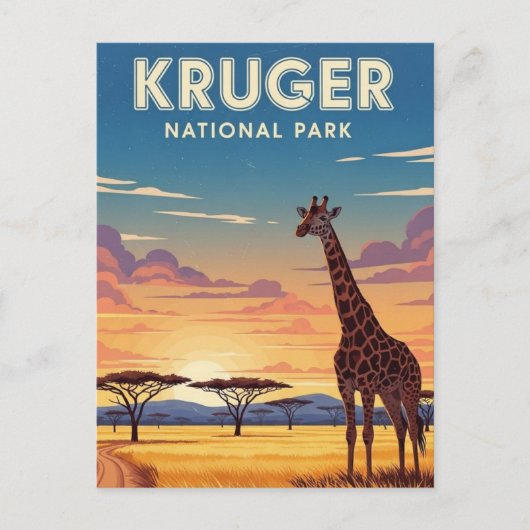 Nationaal park Kruger Zuid-Afrika Briefkaart (Voorkant)