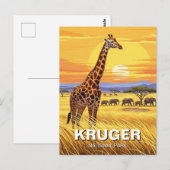Nationaal park Kruger Zuid-Afrika Briefkaart (Voorkant / Achterkant)