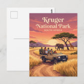 Nationaal park Kruger Zuid-Afrika Briefkaart (Voorkant / Achterkant)