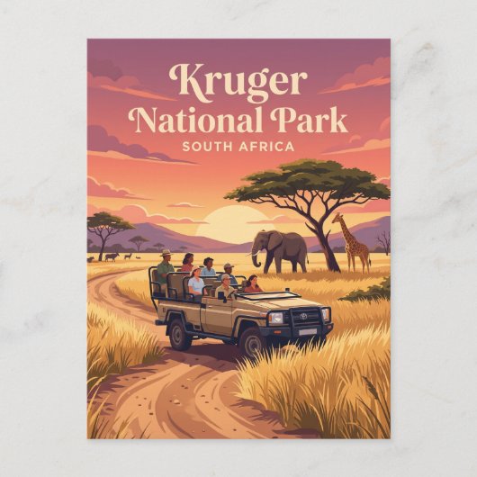 Nationaal park Kruger Zuid-Afrika Briefkaart (Voorkant)