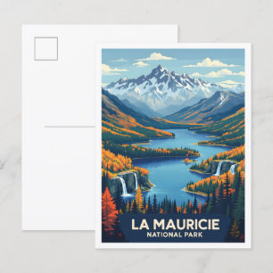 Nationaal park La Mauricie Quebec Canada Reizen Briefkaart