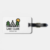 Nationaal Park Lake Clark Bagagelabel (Achterkant horizontaal)