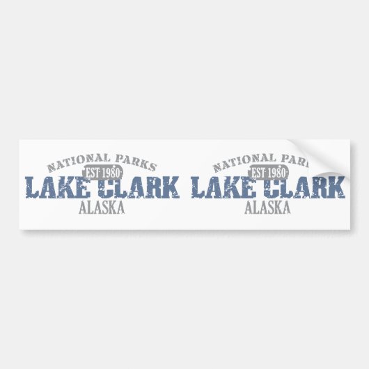 Nationaal Park Lake Clark Bumpersticker (Voorkant)
