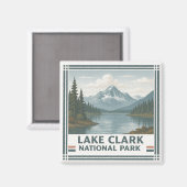 Nationaal Park Lake Clark Magneet (Voorkant / Achterkant)