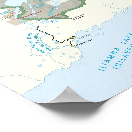 Nationaal Park Lake Clark Poster (Hoek)