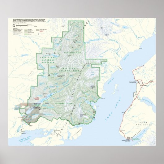 Nationaal Park Lake Clark Poster (Voorkant)