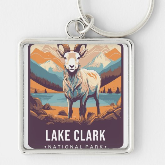 NATIONAAL PARK LAKE CLARK SLEUTELHANGER (Voorkant)