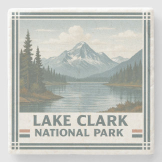 Nationaal Park Lake Clark Stenen Onderzetter