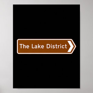 Nationaal park Lake District, Cumbria toeristische Poster