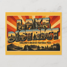 Nationaal park Lake District Engeland Reis in oude Briefkaart