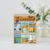 Nationaal Park Landmark Collage Briefkaart (Staand voorkant)