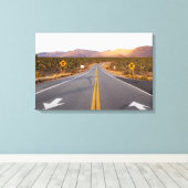 Nationaal Park langs Joshua Tree Canvas Afdruk (Insitu (Houten vloer))