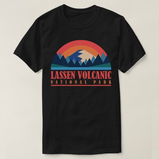 Nationaal park Lassen Volcanic 1 T-shirt (Design voorkant)