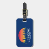 Nationaal park Lassen Volcanic Bagagelabel (Voorkant verticaal)