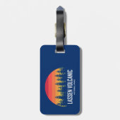 Nationaal park Lassen Volcanic Bagagelabel (Achterkant verticaal)