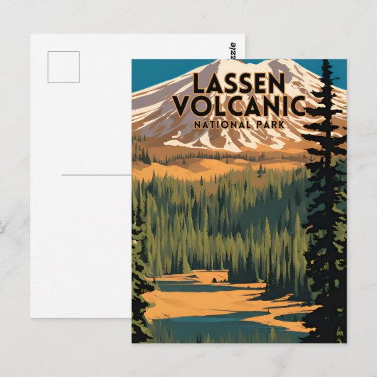 Nationaal park Lassen Volcanic Briefkaart (Voorkant / Achterkant)