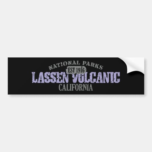 Nationaal park Lassen Volcanic Bumpersticker (Voorkant)