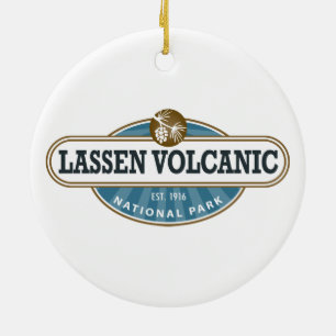 Nationaal park Lassen Volcanic Keramisch Ornament