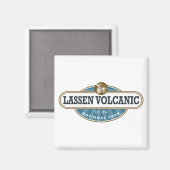 Nationaal park Lassen Volcanic Magneet (Voorkant / Achterkant)