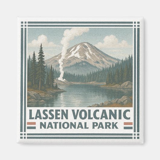 Nationaal park Lassen Volcanic Magneet (Voorkant)