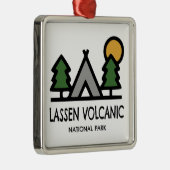 Nationaal park Lassen Volcanic Metalen Ornament (Rechts)