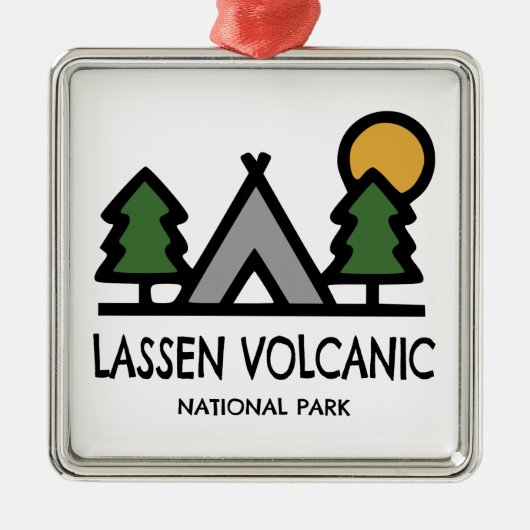 Nationaal park Lassen Volcanic Metalen Ornament (Voorkant)