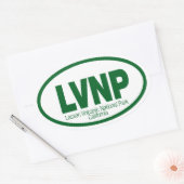Nationaal park Lassen Volcanic Ovale Sticker (Envelop)