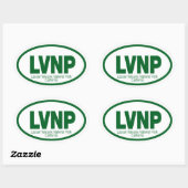 Nationaal park Lassen Volcanic Ovale Sticker (Vel)