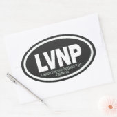 Nationaal park Lassen Volcanic Ovale Sticker (Envelop)