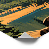 Nationaal park Lassen Volcanic Poster (Hoek)