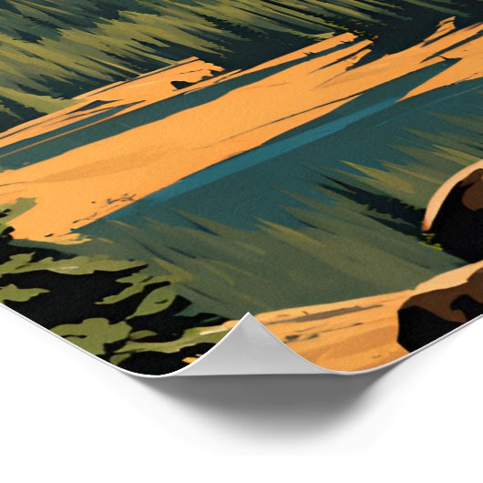 Nationaal park Lassen Volcanic Poster (Hoek)