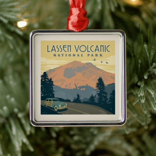 Nationaal park Lassen Volcanic | roadtrip Metalen Ornament (Boom)