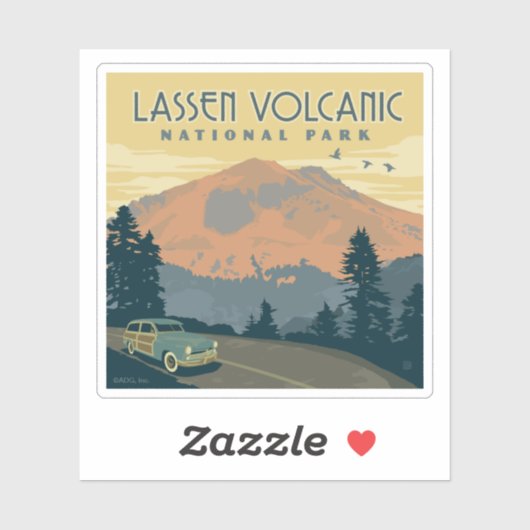 Nationaal park Lassen Volcanic | roadtrip Sticker (Vel)