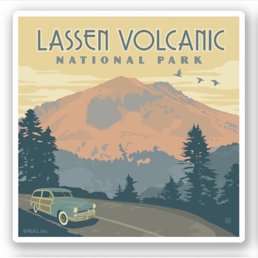 Nationaal park Lassen Volcanic | roadtrip Sticker (Voorkant)