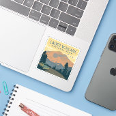 Nationaal park Lassen Volcanic | roadtrip Sticker (Laptop met iPhone)