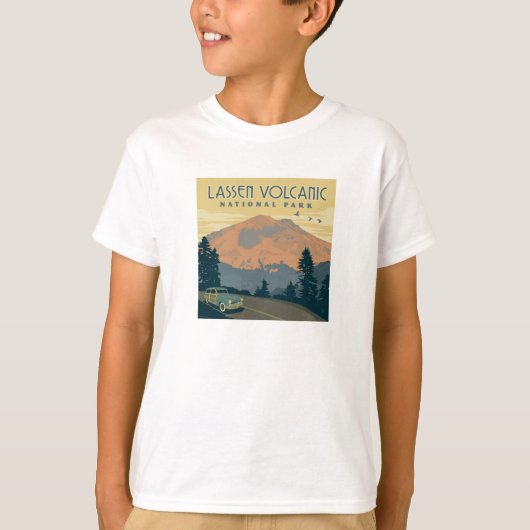 Nationaal park Lassen Volcanic | roadtrip T-shirt (Voorkant)