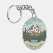 Nationaal park Lassen Volcanic Sleutelhanger (Voorkant Links)